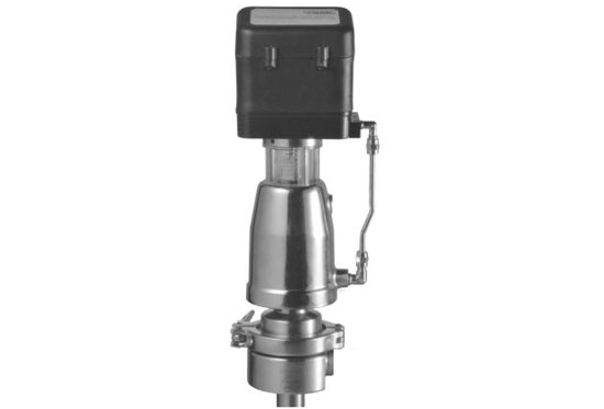 Sanitary right angle control valve